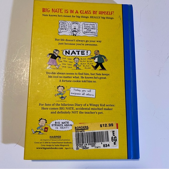 5 Big Nate books,Goes for Broke,Strikes Out,On a Roll, Flips Out.GUC see notes - Picture 12 of 13